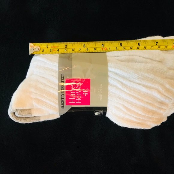 Hanes Her Way Slouch Socks 90s 80s Scrunch Aerobic - Picture 3 of 3